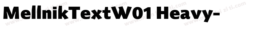 MellnikTextW01 Heavy字体转换